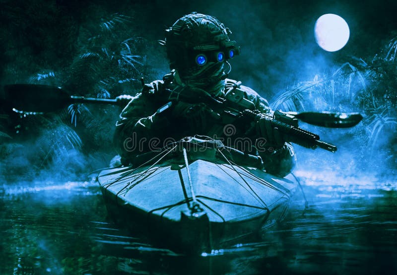 Special forces operators with night vision goggles royalty free stock images Special forces operators with night vision goggles royalty free stock images