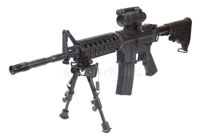 Special Forces Rifle M4 with Bipod Stock Image Image of forces, colt