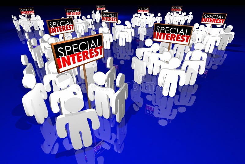 Special Interest Groups Signs People Lobbyists Politics