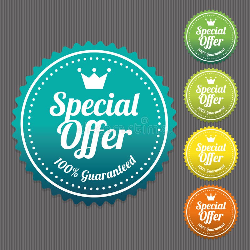 Special offer for limited time sticker Stock Photo - Alamy