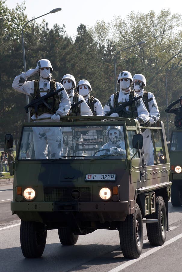 Special Forces Jeep On Parade1 Editorial Stock Photo Image of flags