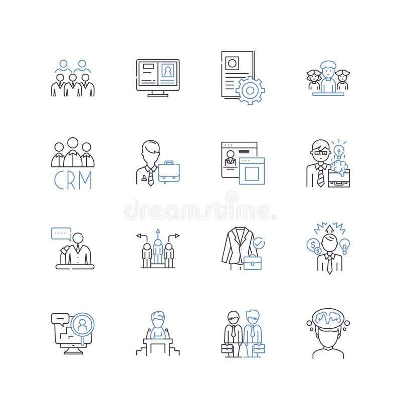 Specialization Line Icons Collection. Expertise, Proficiency, Mastery