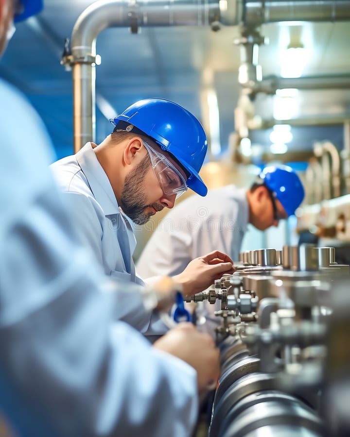 2750_Specialized_workers_at_3 Stock Illustration Illustration of mask