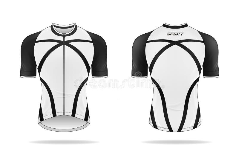 Download Specification Cycling Jersey Template Stock Vector Illustration Of Clothes Back 185134295