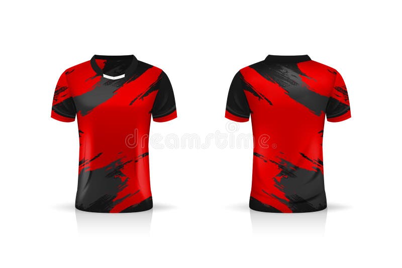 Sports jersey and t-shirt template sports jersey design vector mockup