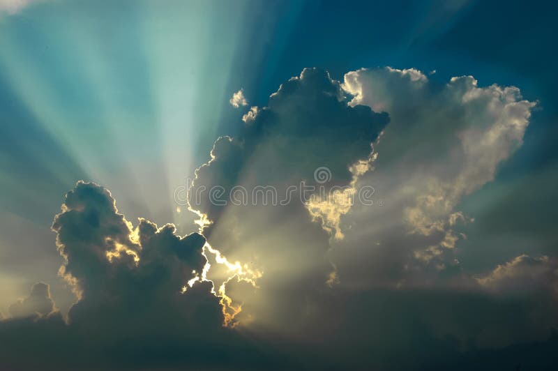 Spectacular Sky After Storm Horizontal Image Stock Photo Image Of