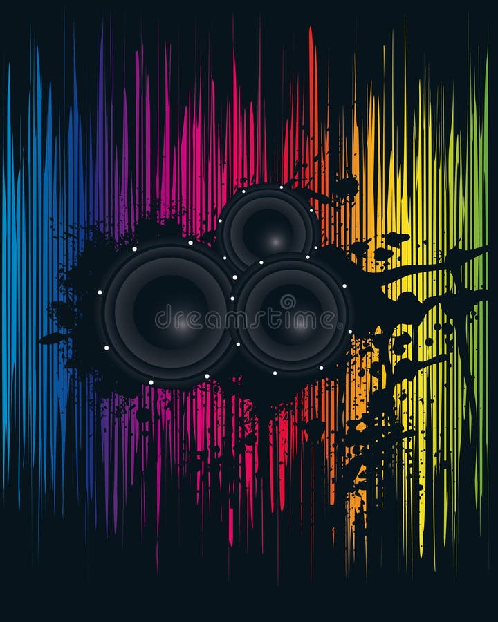 Spectral Party Poster royalty free illustration