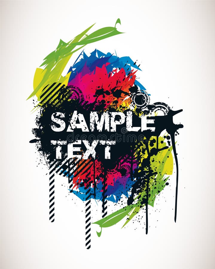 Spectral Party Poster stock illustration