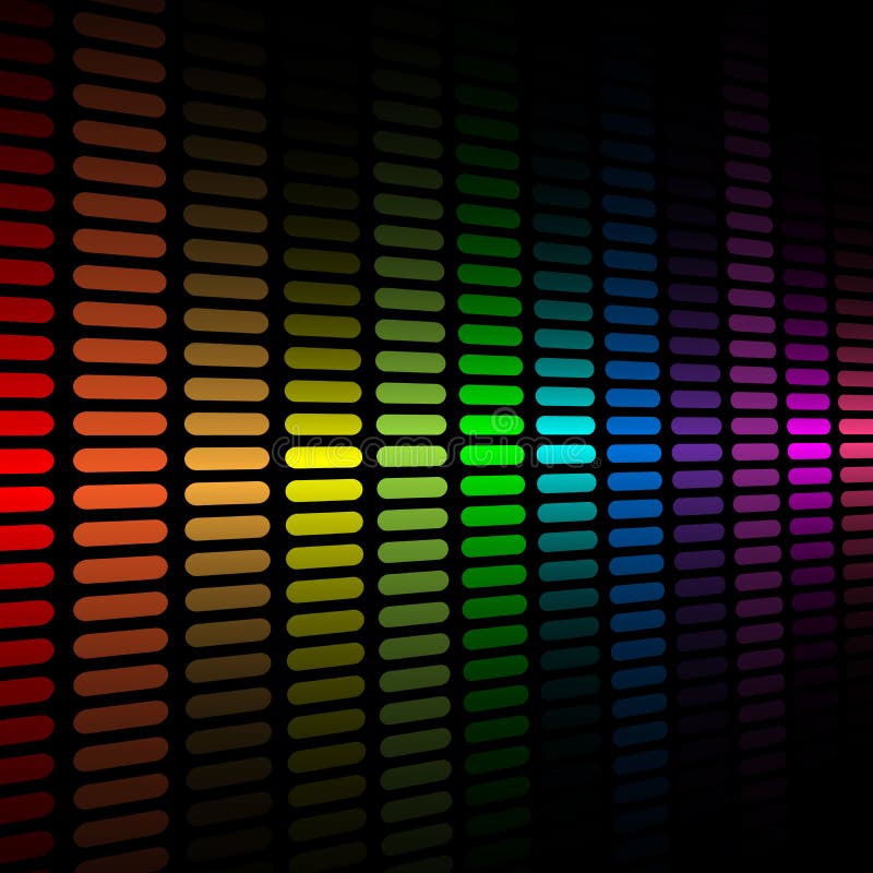 Spectrum Equalizer Background Stock Vector Illustration of audio
