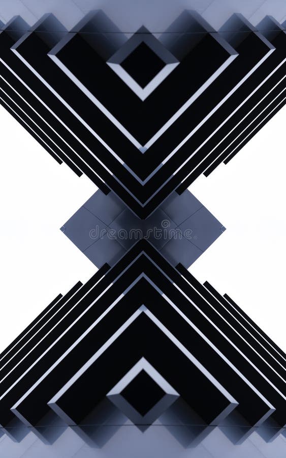 Speculare futuristico costruendo un retroterra astratto ad alta tecnologia. fotografie stock libere da diritti
