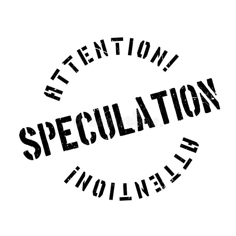 Speculation Grunge Rubber Stamp Stock Vector Illustration of