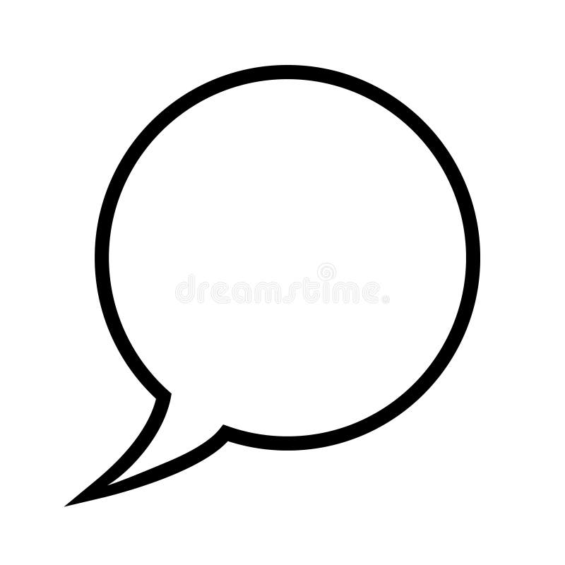 Speech Bubble, Speech Balloon, Chat Bubble Line Art Vector Icon for Apps  and Websites. Stock Illustration - Illustration of dialog, text: 140865603
