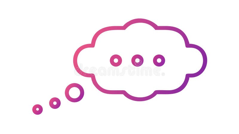 Speech Bubble Communication Vector Icon, vector design Generative AI stock illustration