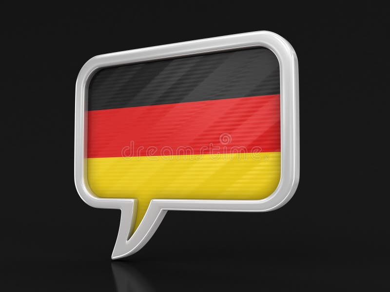 German Flag Speech Bubble Stock Illustrations 275 German Flag Speech