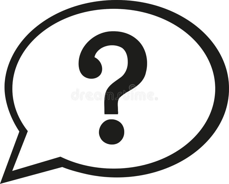 Speech bubble icon with question mark vector illustration
