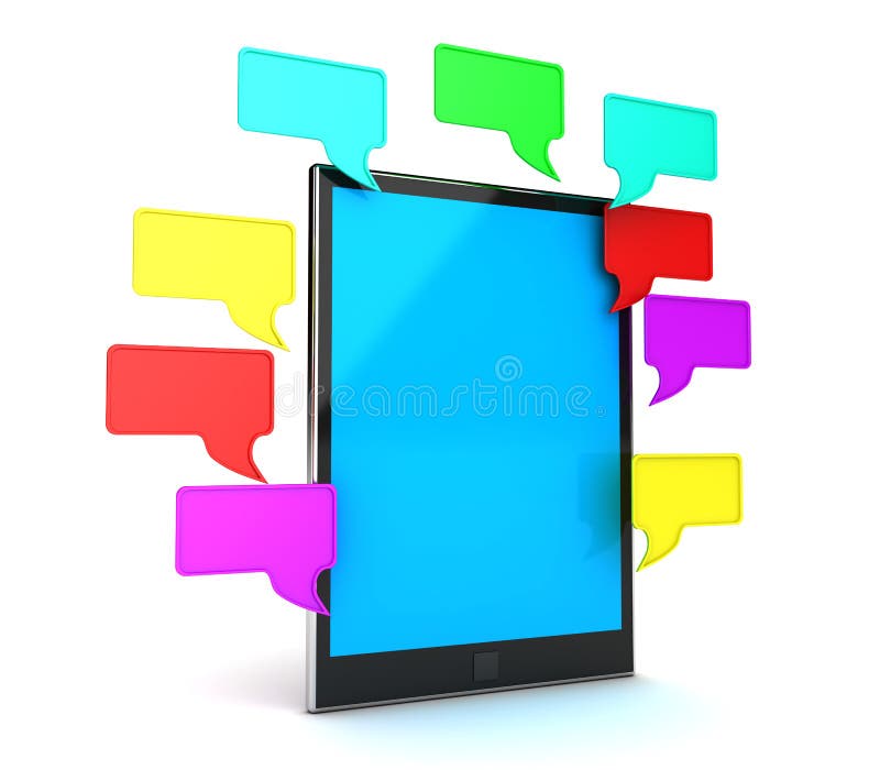 Speech bubbles stock illustration. Illustration of communication - 23280559