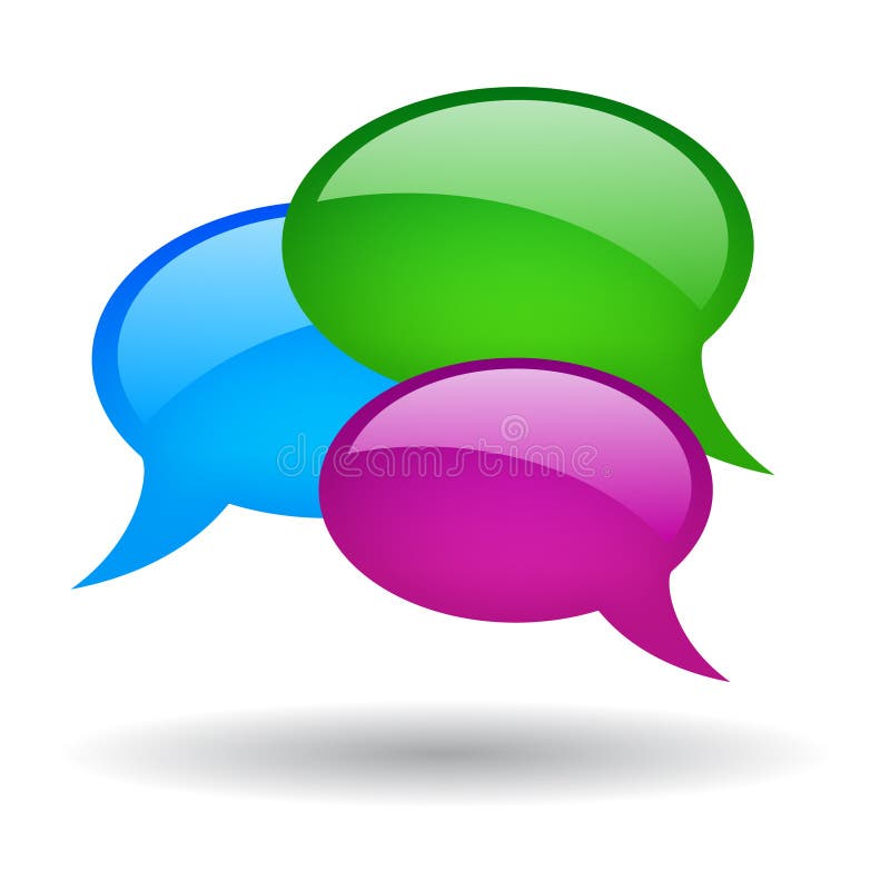 Speech bubbles vector illustration