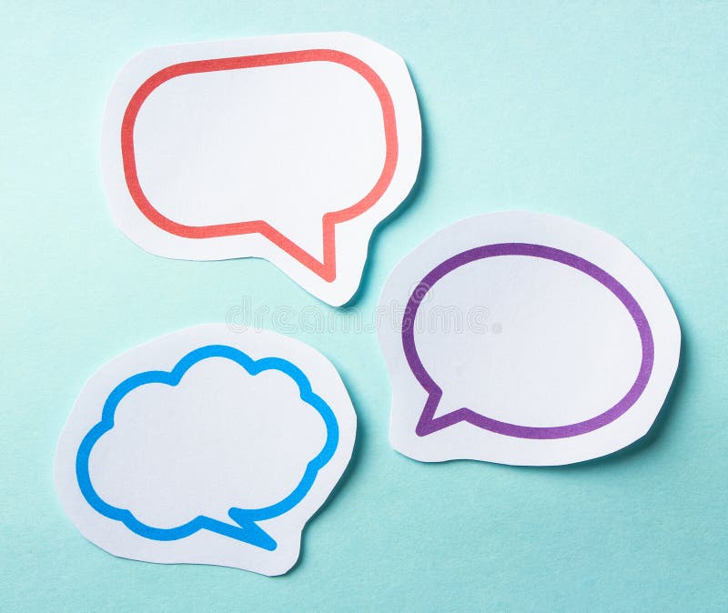 Collection of blank speech bubbles for your edit.