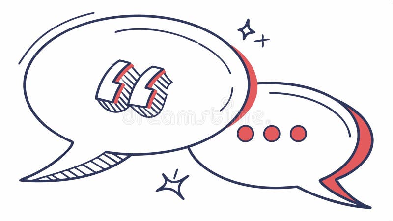 Speech bubbles with plus mark, communication and addition concept vector design Generative AI royalty free illustration