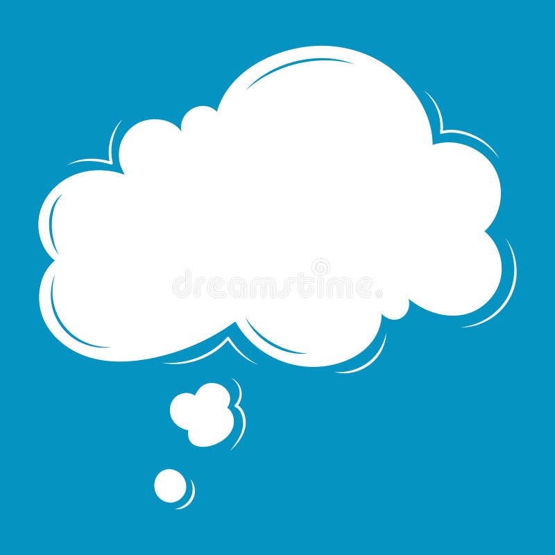 Speech or thought bubble, text chat cloud for comments, posts, comics. Modern social media template and label. Message Template. stock illustration
