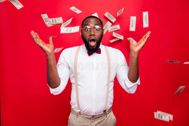 Speechless Dark Skin Guy Don T Know How To Spend Lottery