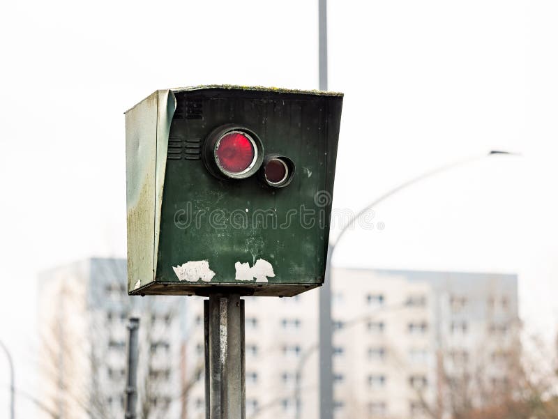 German Blitzer Speed Camera Stock Photo, Picture and Royalty Free Image.  Image 70563320.