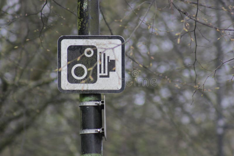 Camera control sign stock photo Camera control sign stock photo