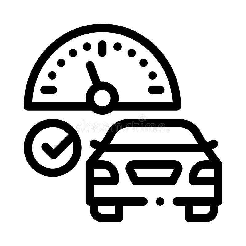 Speed Control Abstract Concept Vector Illustration. Stock Vector