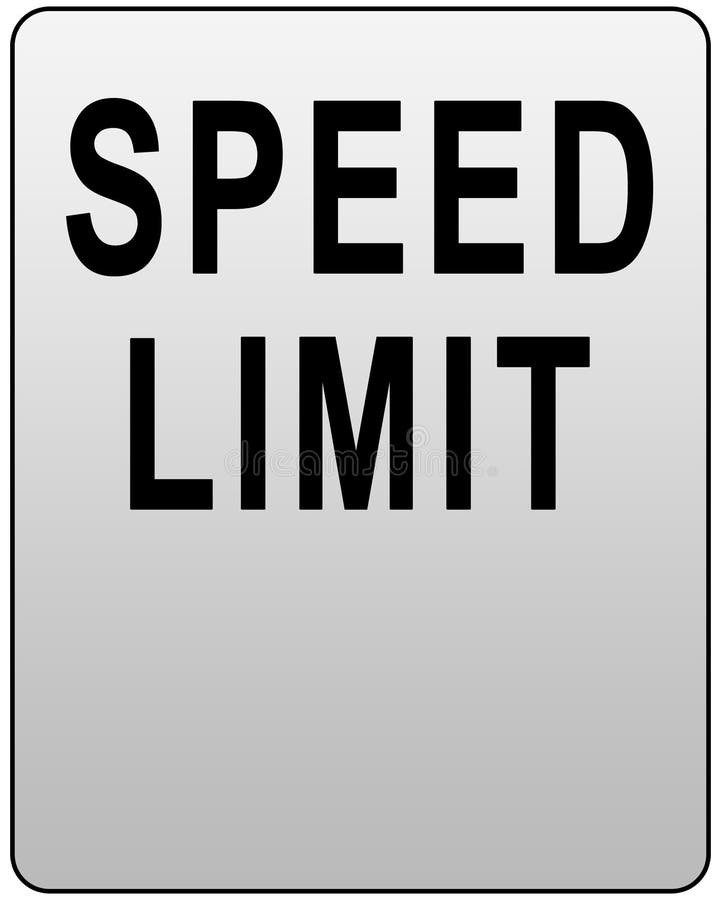 Speed limit royalty free illustration