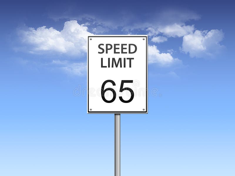 Speed limit sign royalty free illustration