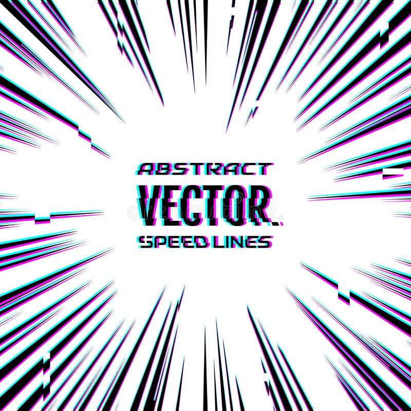Speed Lines Background. Effect Motion Lines For Comic Book And Manga.  Radial Rays With Effect Explosion. Template For Design. Vector Illustration  Royalty Free SVG, Cliparts, Vectors, and Stock Illustration. Image  120562233.