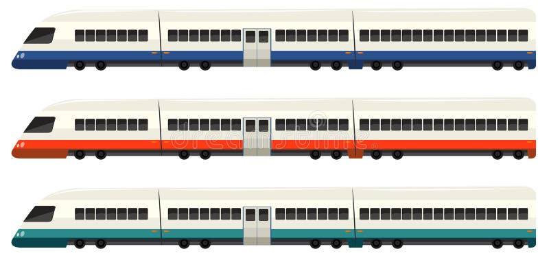 Train With Three Empty Wagons Stock Vector - Illustration of eps10 ...