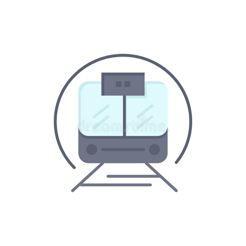 Speed Train, Transport, Train, Public Flat Color Icon. Vector icon banner Template royalty free illustration.