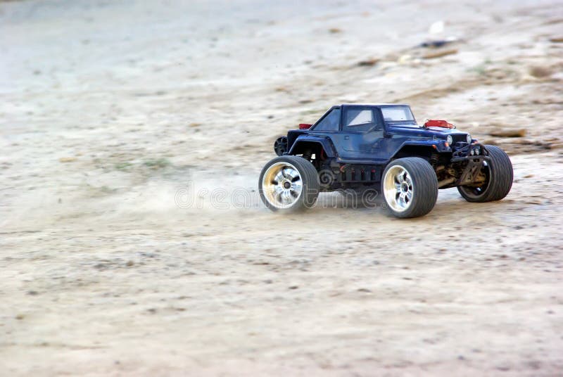 Speeding Wrangler car royalty free stock photo