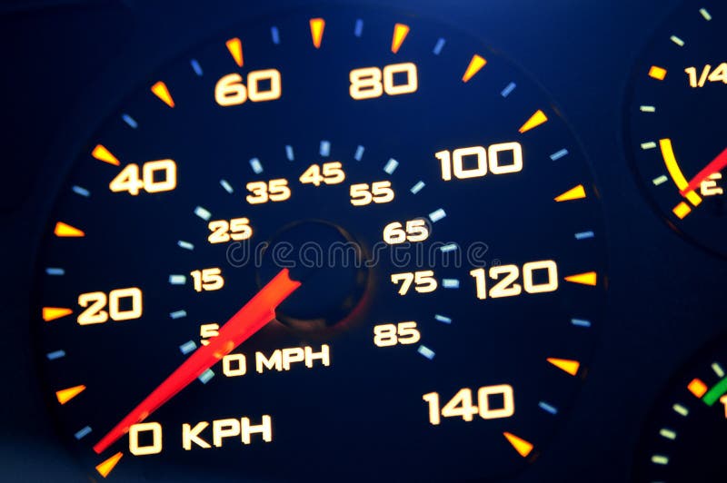 Speedometer, with blur.