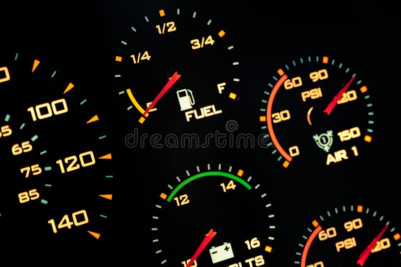 Speedometer, with blur.