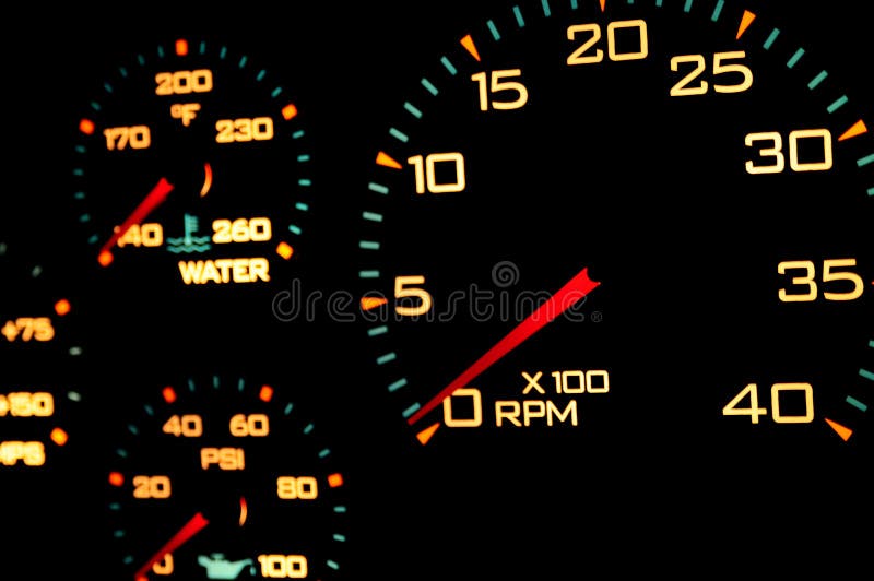 Speedometer, with blur.