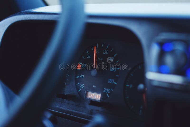 Speedometer On Car Dashboard Picture. Image 83062432