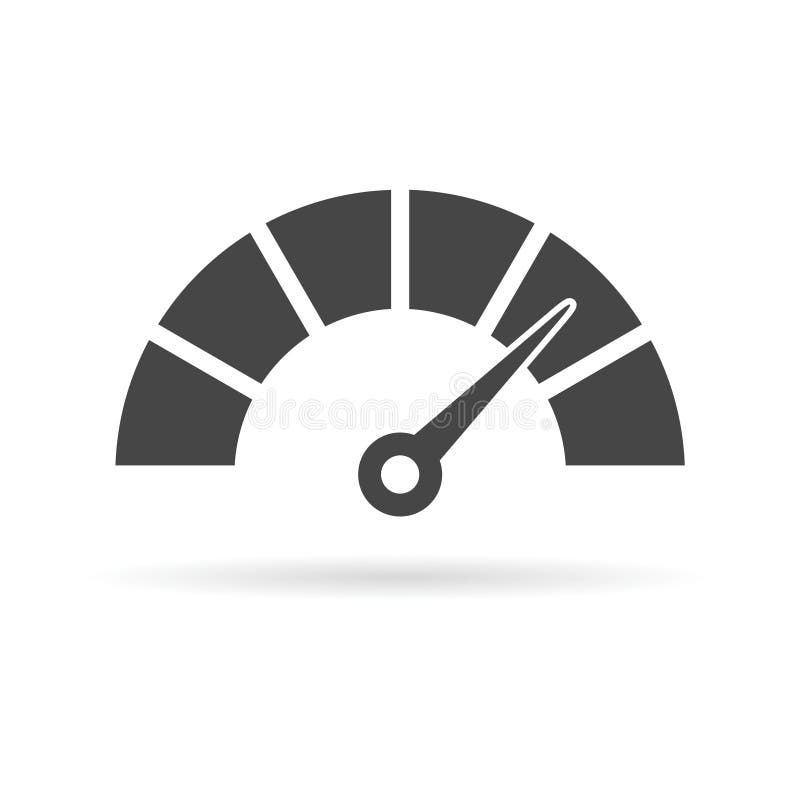 Speedometer or gauge icon royalty free illustration Speedometer or gauge icon royalty free illustration