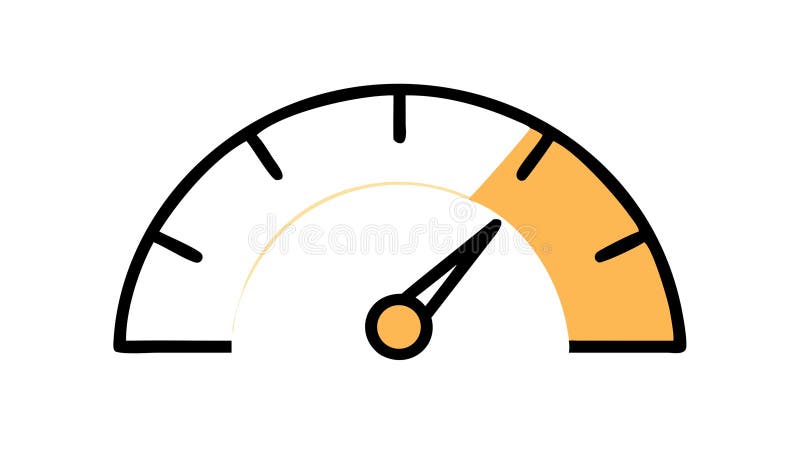 Speedometer gauge outline icon , vector design Generative AI vector illustration