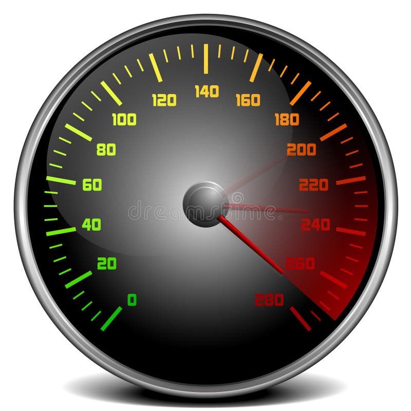 Speedometer royalty free illustration
