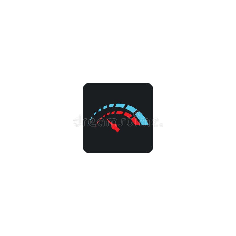 Speedometer logo illustration.