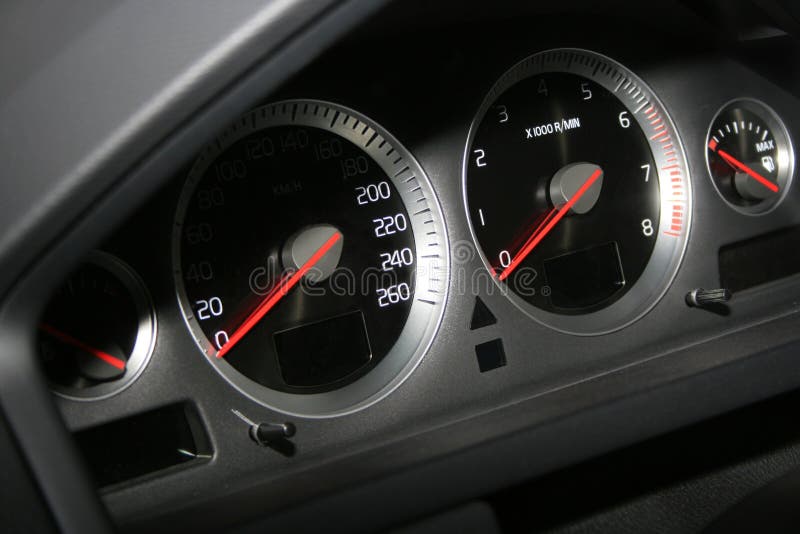 Speedometerr and tachometer