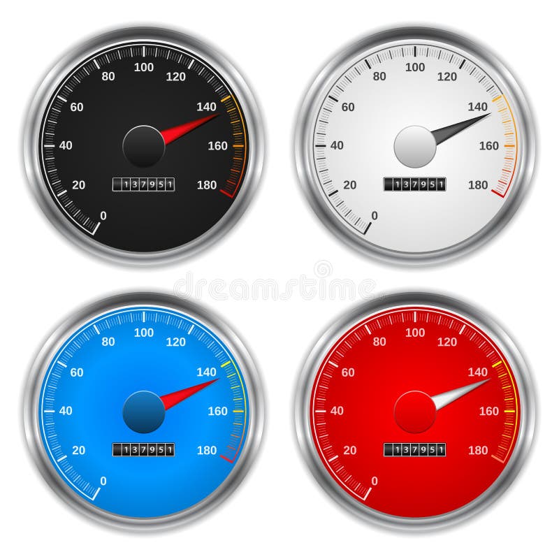 Speedometers vector illustration