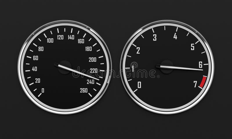 Speedometr and tachometer