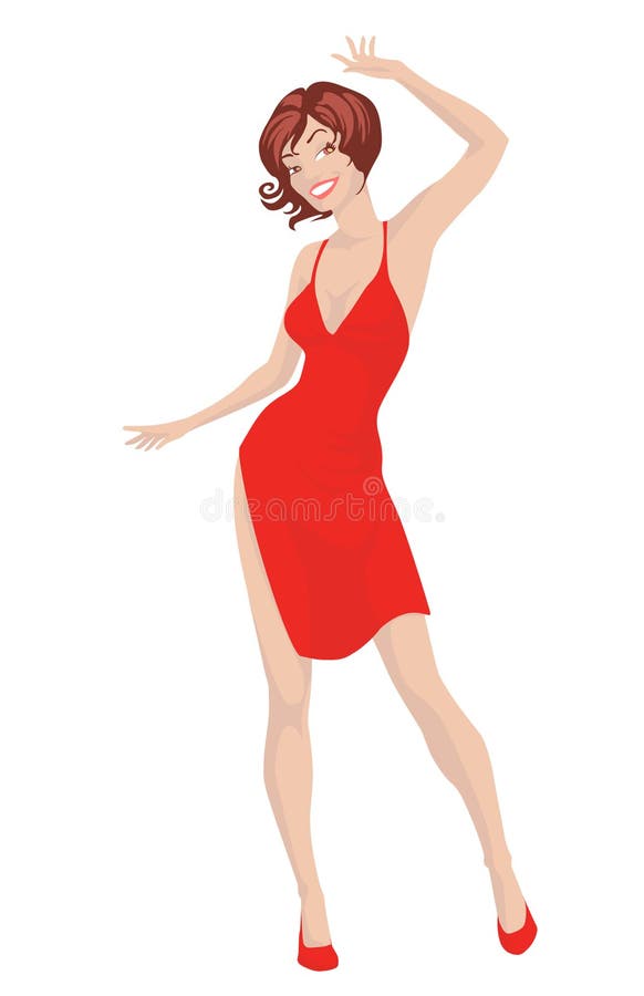 Speels meisje royalty-vrije illustratie