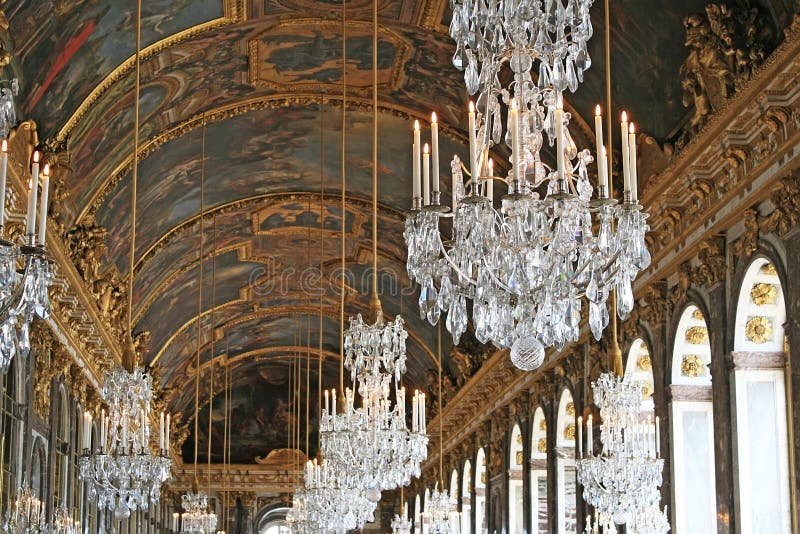 spegel s versailles för chateaufrance korridor arkivbild spegel s versailles för chateaufrance korridor arkivbild