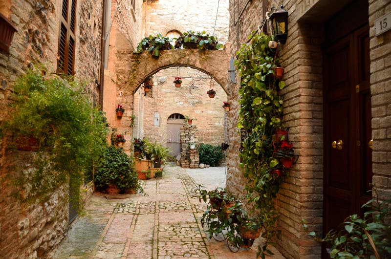 Spello - l'Ombrie photos libres de droits Spello - l'Ombrie photos libres de droits
