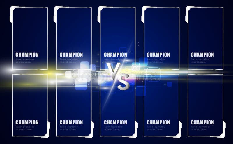 Spelmoba 5vs5 tegenover het concept van het het schermontwerp Vector illustratie EPS10 stock illustratie