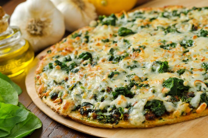Spenatpizza Spenatpizza
